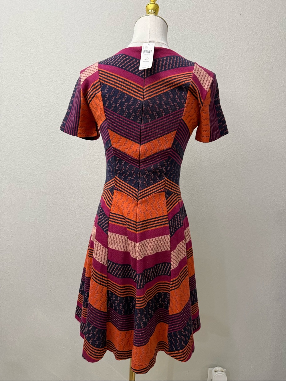 Anthropologie NWT HD in Paris Burbank knit dress XSP Fit & Flare - Picture 3 of 5